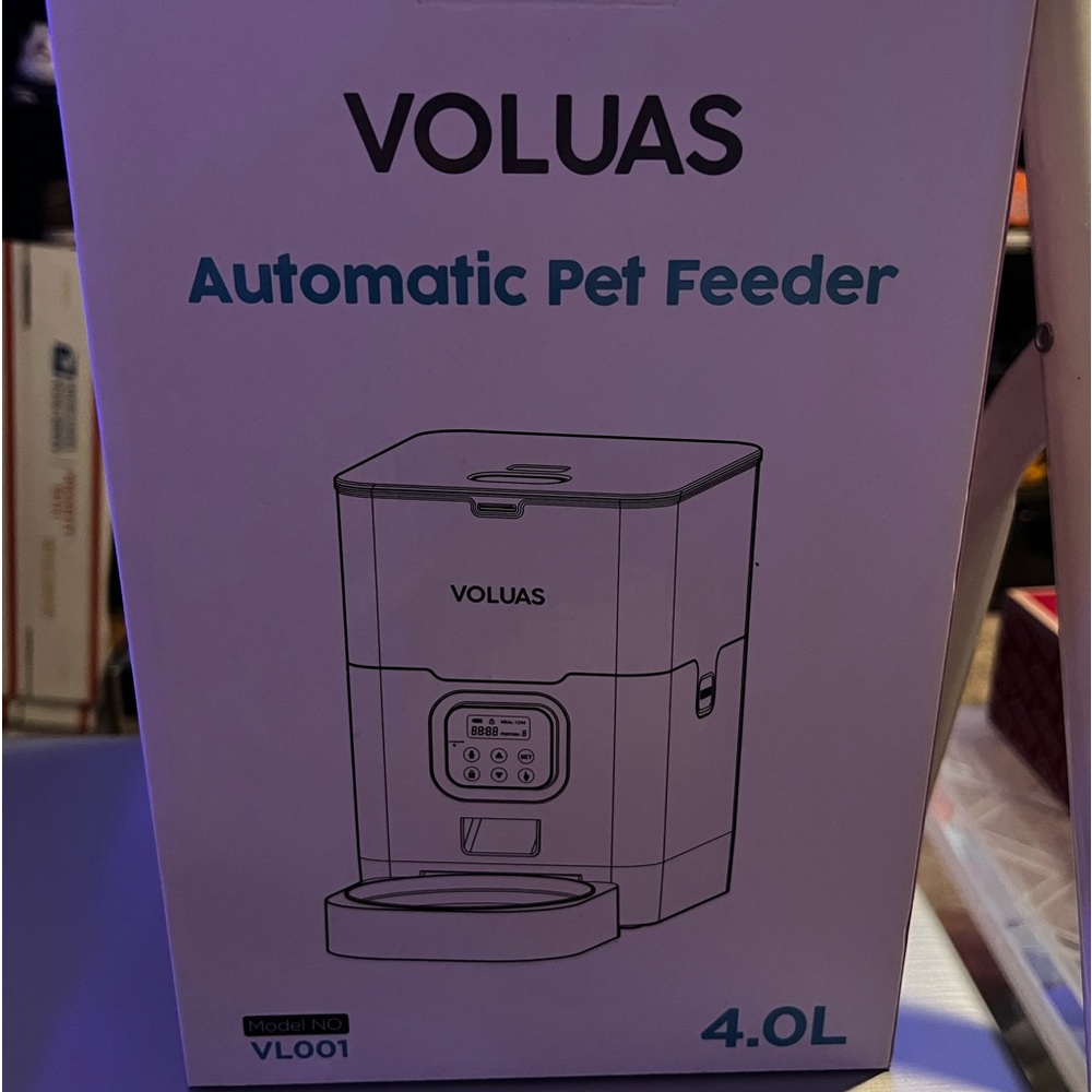 💥Voluas Automatic Pet Feeder 4.0L model#VL091 New In Box💥